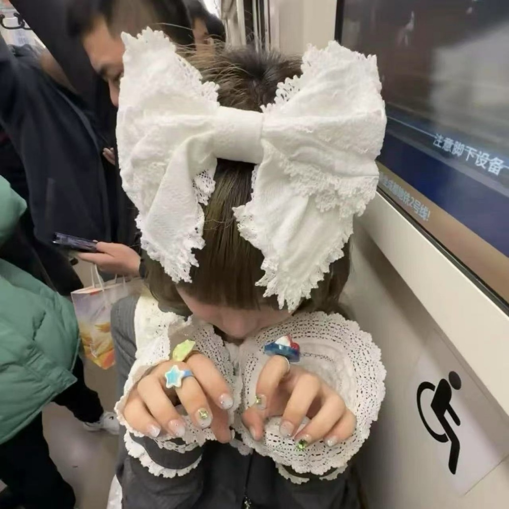 Ribbon Bow Gift - Y2K Lolita Lovely Lace Headband Hair