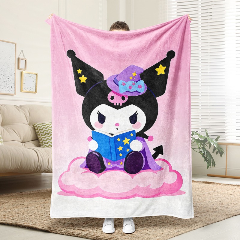 Christmas Throw Blanket - Sanrio Blanket Kuromi Witch Magic Blanket
