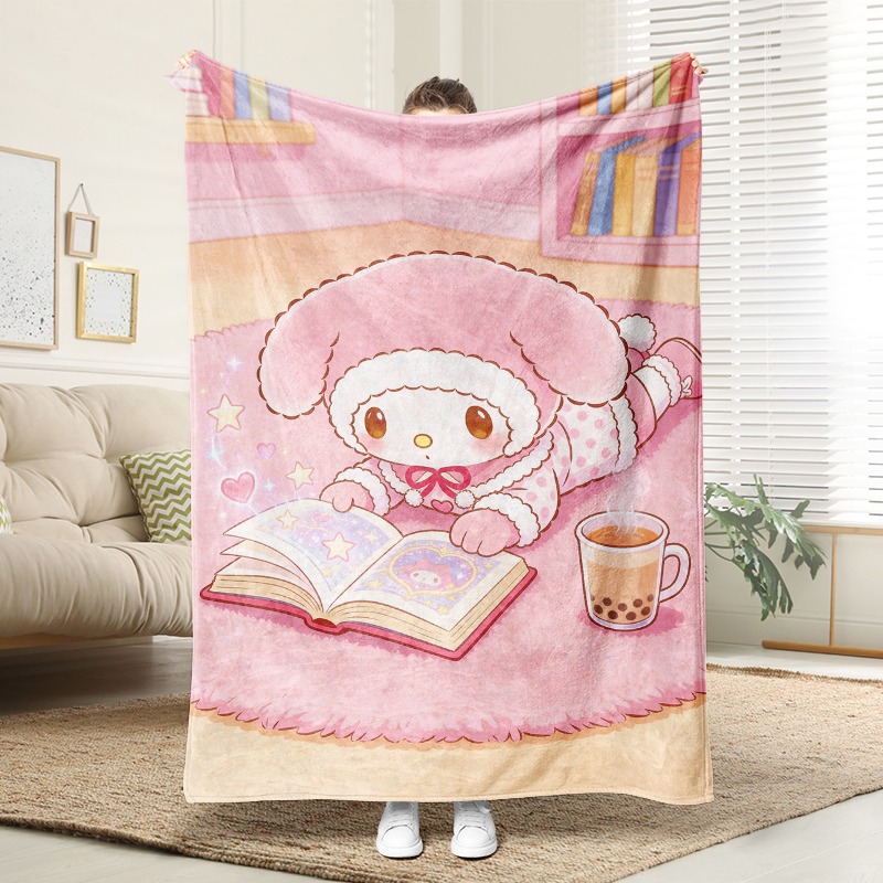 Sanrio Blanket Cozy Pink Flann - Christmas Throw Blanket review and price