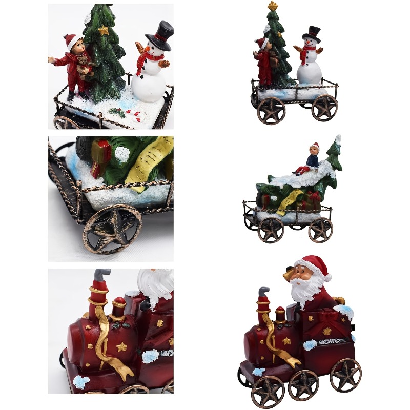 3pcs Resin Christmas Train Set - Nutcracker Figurine review and price