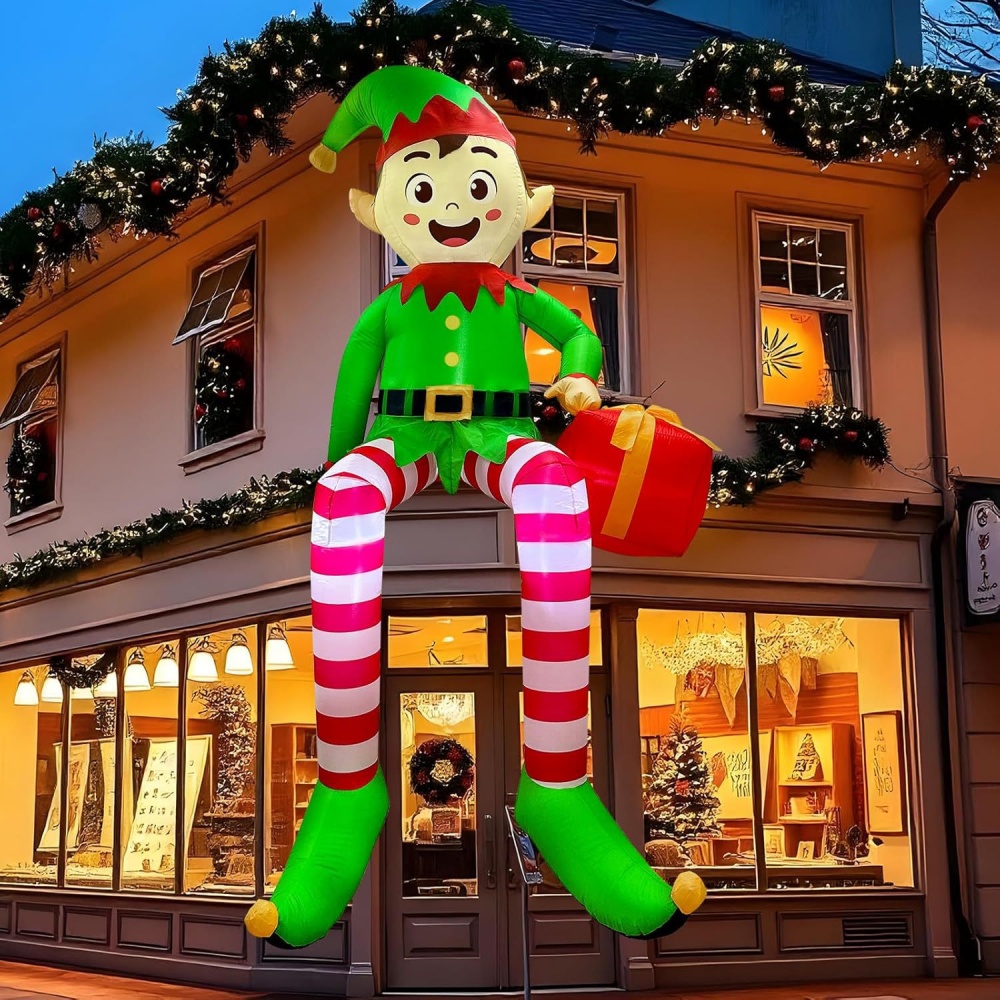 8FT Christmas Inflatables Sitt - Christmas Lights Outdoor review and price