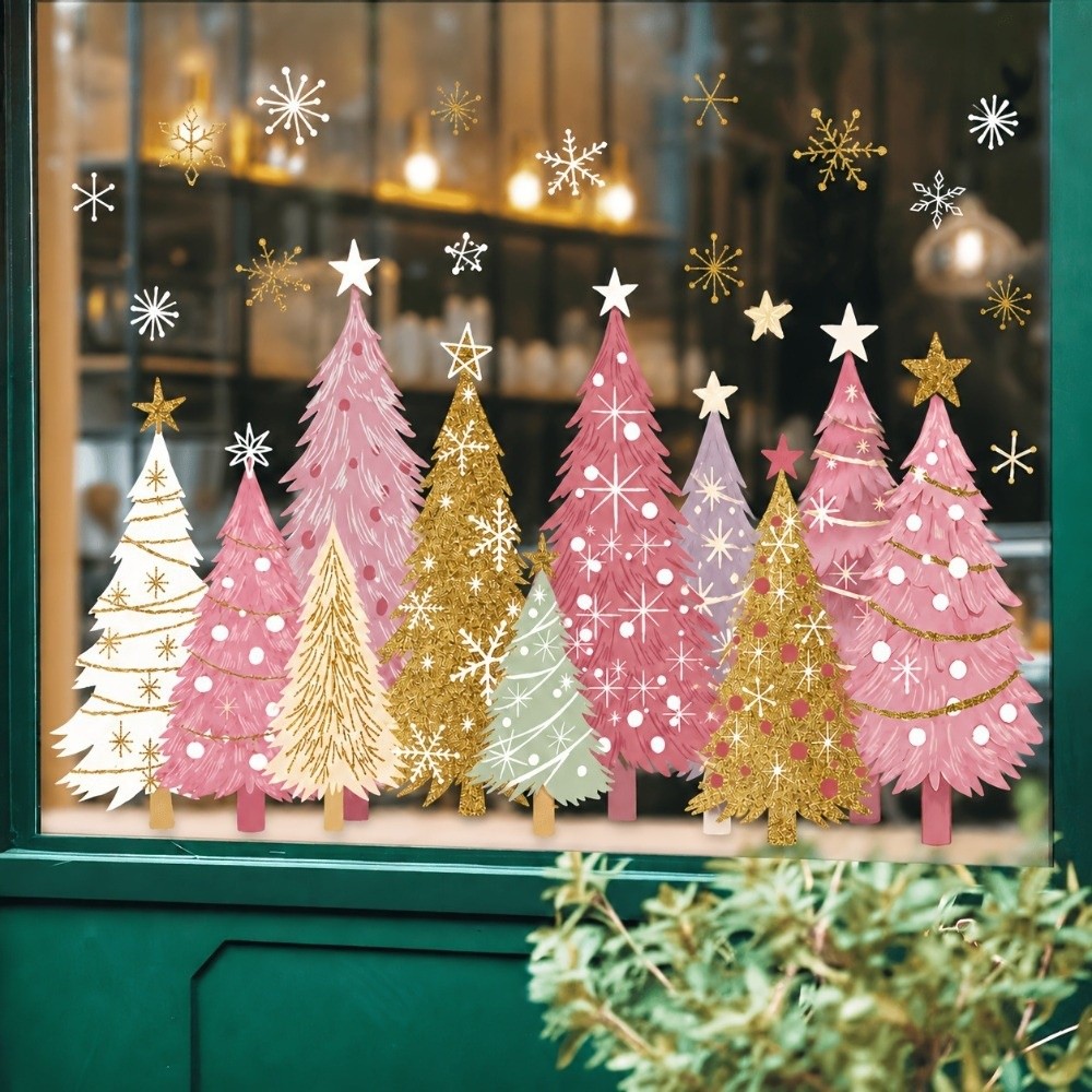 Reusable PVC Material Christma - Snowflake Window Decal review and price