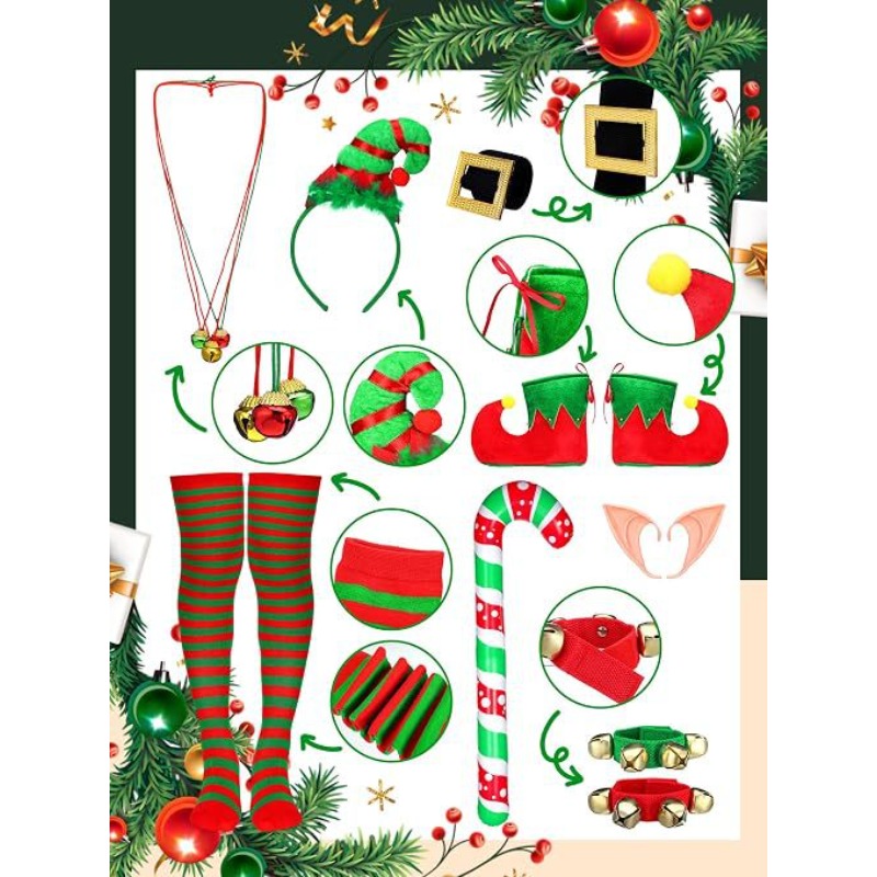 Women Christmas Elf Costume Se - Elf Costume Christmas review and price