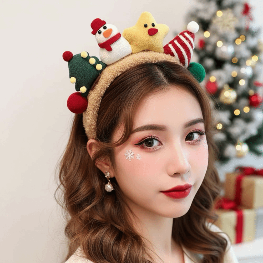Plush Texture Christmas Headba - Reindeer Antlers Headband review and price