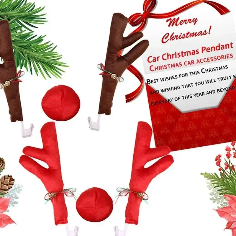 Car Christmas Decor Reindeer A - Reindeer Antlers Headband review and price
