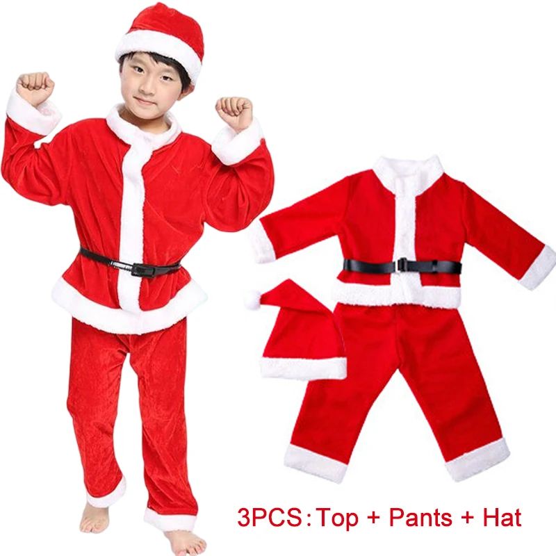 New Year Kids Santa Claus Cost - Elf Costume Christmas review and price