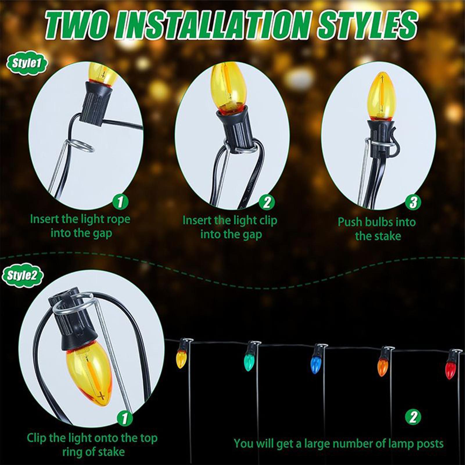 Christmas Light Stakes 12-Inch - Christmas Lights Outdoor review and price