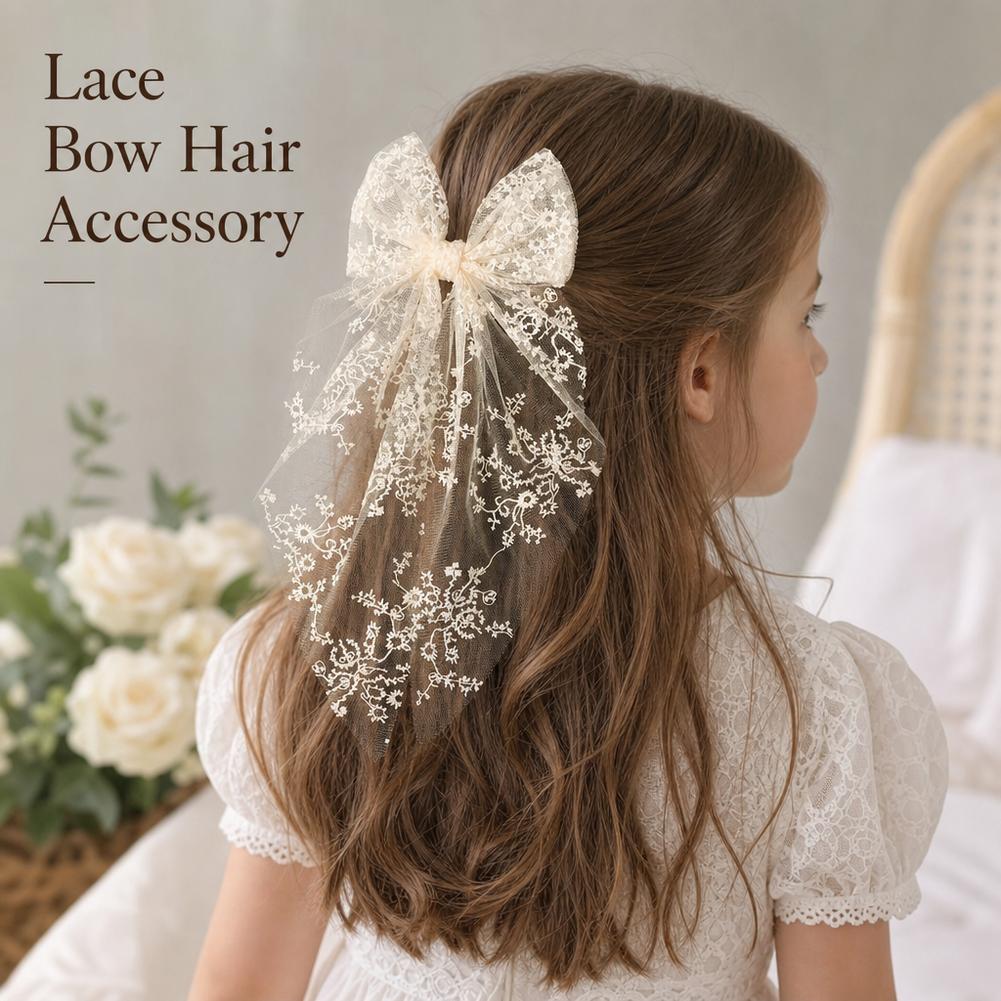 Kawaii Lace Bow Ribbon Hair Cl - Ribbon Bow Gift review and price