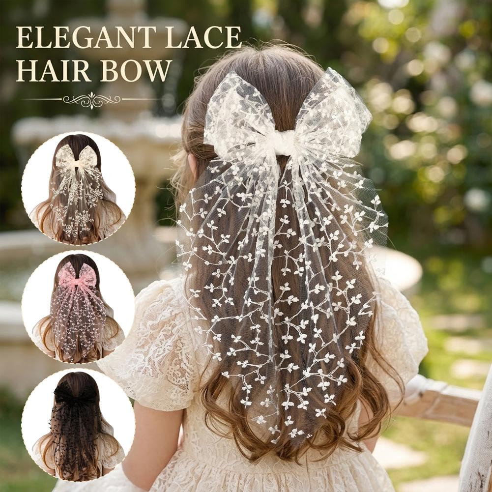 Kawaii Lace Bow Ribbon Hair Cl - Ribbon Bow Gift review and price
